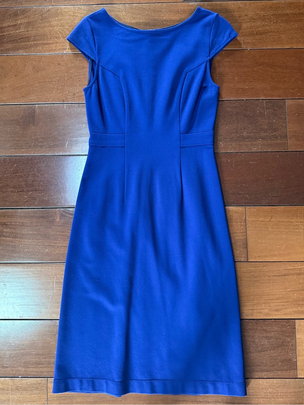 Theory Cap Sleeve Midi Sheath Dress